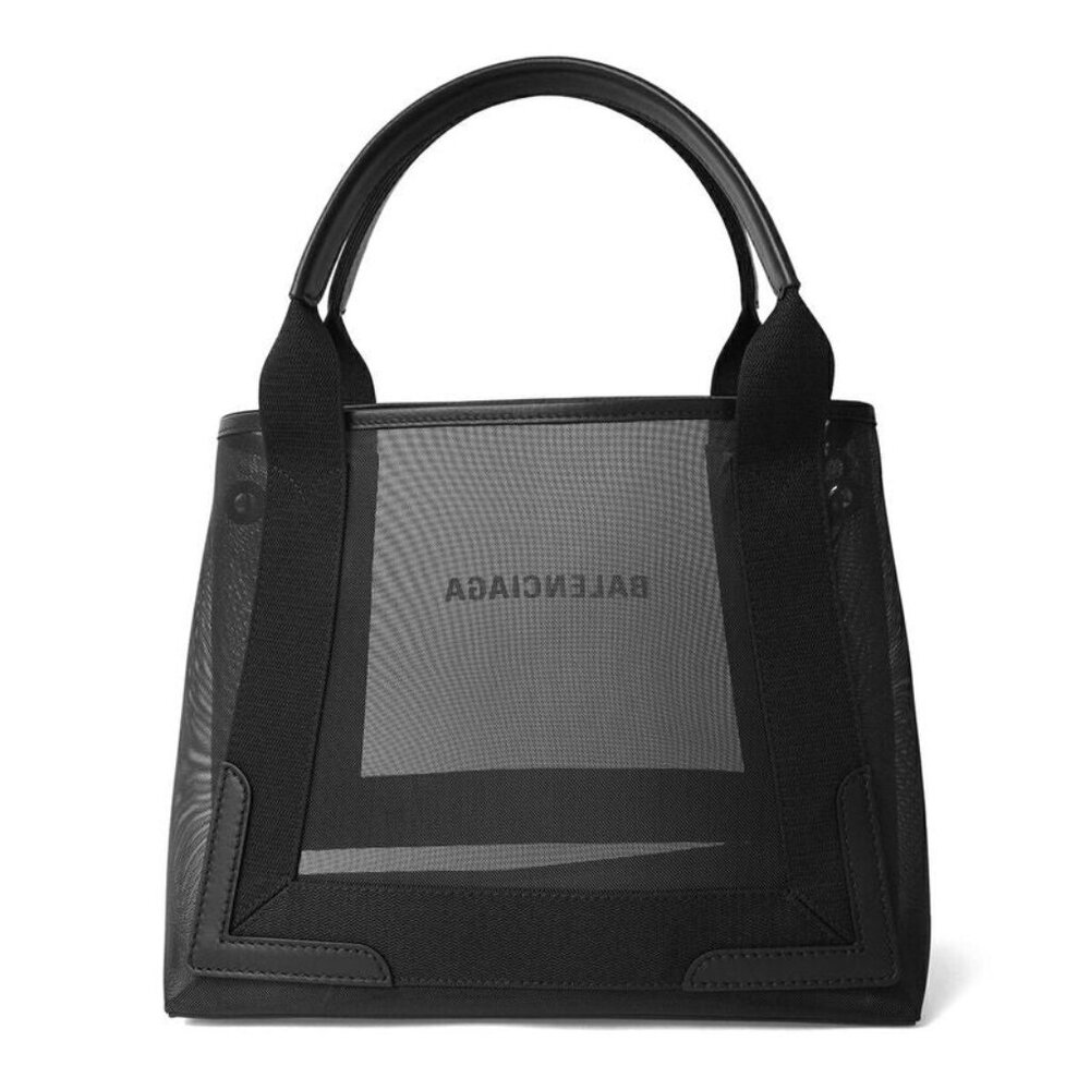 Balenciaga Tote Bag Navy Cabas Noir Black - Picture 2 of 9